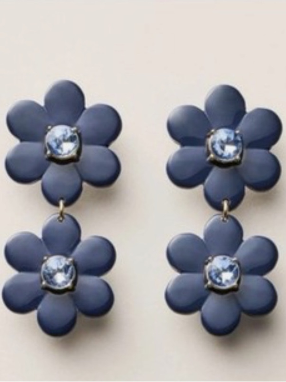 KATE SPADE BUNDLE OF 2 PAIRS FLORAL LINEAR EARRINGS - Picture 4 of 4